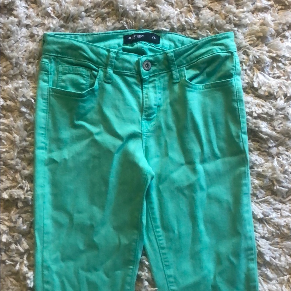 Teal Jeans
